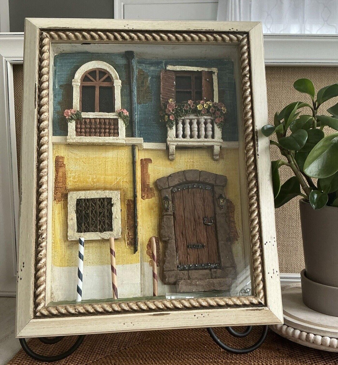 Vintage Italian Villa House Front Diorama Shadow Box Wall Hanging - Etsy