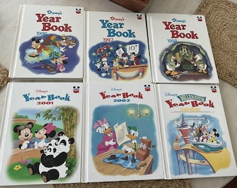 Lot 6 Disney's Year Book 1996 1997  1998 2000-2002Children's Books HC