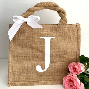 Personalisierte Jutetasche Handtasche mit Initialen Shoppingbag Shopper Bag Logotasche Tasche mit Logo imagem 8