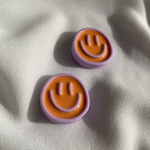 Magnet Smiley zufällige Farbe Kühlschrankmagnete Magnete Magnetwand Kühlschrank Smiley Smile Bunt Dekoration Gute Laune Bild 4