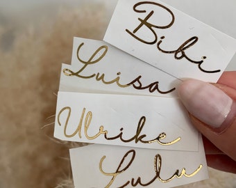 Name stickers | Name stickers | Stickers | Font | Personalized | Self-adhesive | Wedding gift | Place signs | Guest gifts