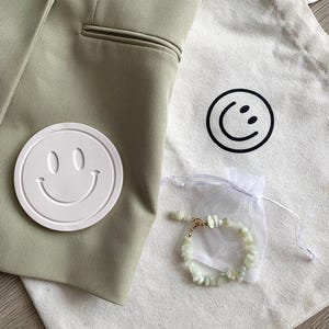 Jute bag - Smiley - | Tote bag | Cotton bag | Shopping bag | Pouch | Shopper | Cotton | Bag for her | Birthday gift