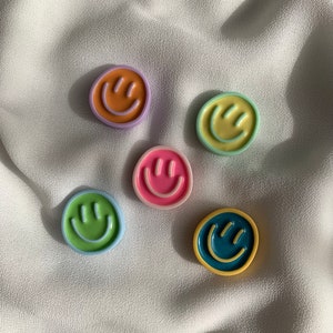 Magnet „Smiley“ | zufällige Farbe |Kühlschrankmagnete | Magnete | Magnetwand | Kühlschrank | Smiley | Smile | Bunt | Dekoration | Gute Laune