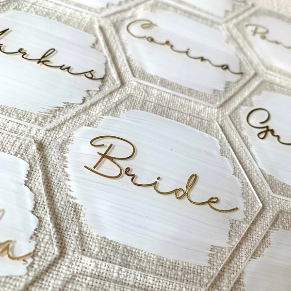 Personalisierte Namensschilder | handgemacht | Gastgeschenk | Platzschilder | Untersetzer | Hochzeit | Tischdekoration | JasisSchmuckstuecke