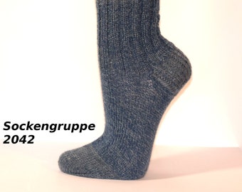 Stricksocken Gr.35/36 Wollsocken Socken handgestrickt