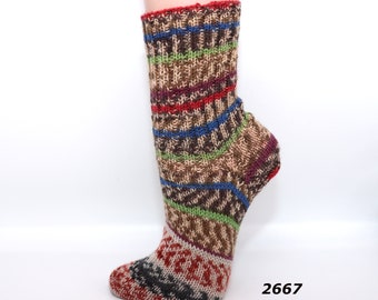 Stricksocken Gr. 35/36 Wollsocken Socken handgestrickt