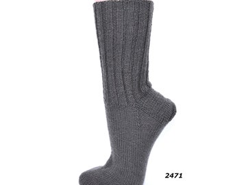 Stricksocken Gr.41/42 Wollsocken handgestrickt