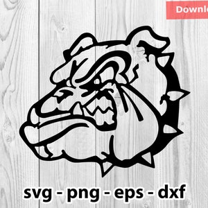Bulldog Dog Svg Png Dxf Eps Instant Download for Print Cut Plotter