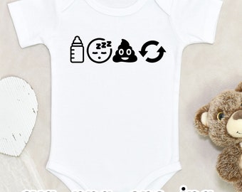 Eat Sleep Poop Repeat Baby Grow Onesie Svg Png Jpg Eps Instant Download for Print Cut Plotter Cameo Silhouette