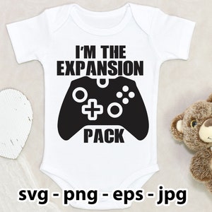 Je suis le pack d'extension Baby Grow grenouillère Svg Png Jpg Eps Téléchargement instantané pour impression découpe traceur camée Silhouette