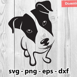 Jack Russell Dog Svg Png Dxf Eps Instant Download for Print Cut Plotter