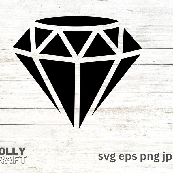 Black Diamond SVG Cut File Instant Download for Print Cut Clip Art