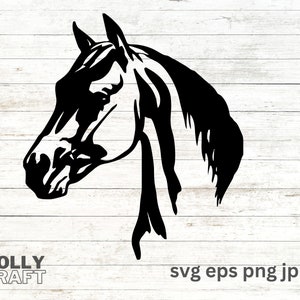 Paardenhoofd gesneden SVG-bestand direct downloaden om af te drukken geknipte illustraties