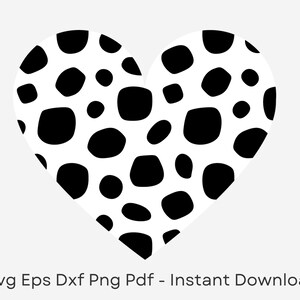 Cow Love Heart svg, dxf png dxf, Cow svg, Love Heart svg, svg file CriCut Silhouette Cameo, Cut File