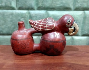 water whistle vessel small parrot - HUACO SILBADOR