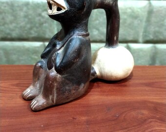 water whistle vessel monkey - HUACO SILBADOR