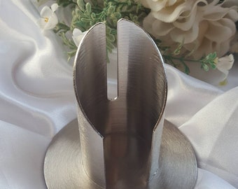 Kerzenständer 4 cm in gold oder silberoptik. Kerzenteller Kerzenhalter für Kommunionkerzen und Taufkerzen