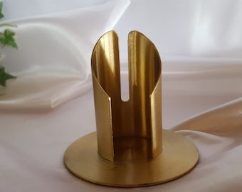 Kerzenständer 4cm in gold Kerzenteller Kerzenhalter für Kommunionkerzen und Taufkerzen