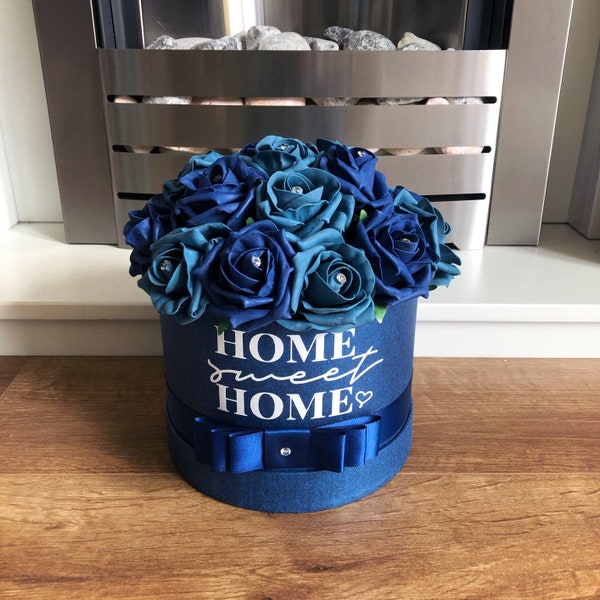Navy Artificial Flowers Etsy UK
