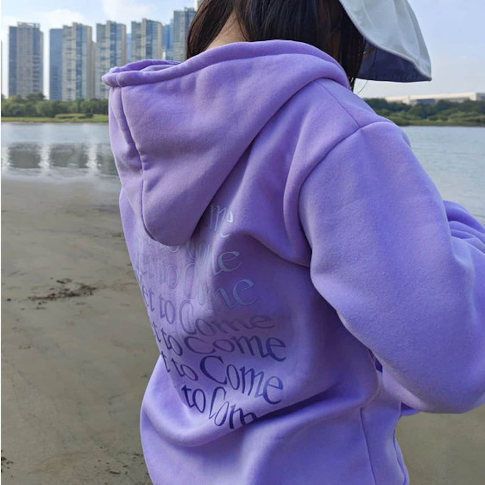 BTS Yet to Come THE CITY in BUSAN Zip-Up Hoodie (Lavender)