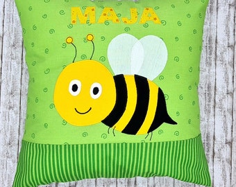 Cushion (cover) 40 x 40 cm Maya the Bee with name