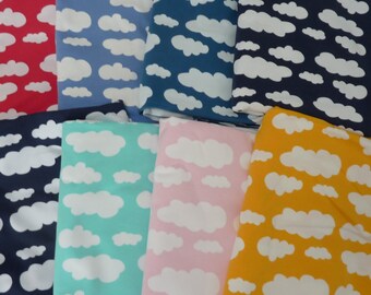 Jersey fabric clouds