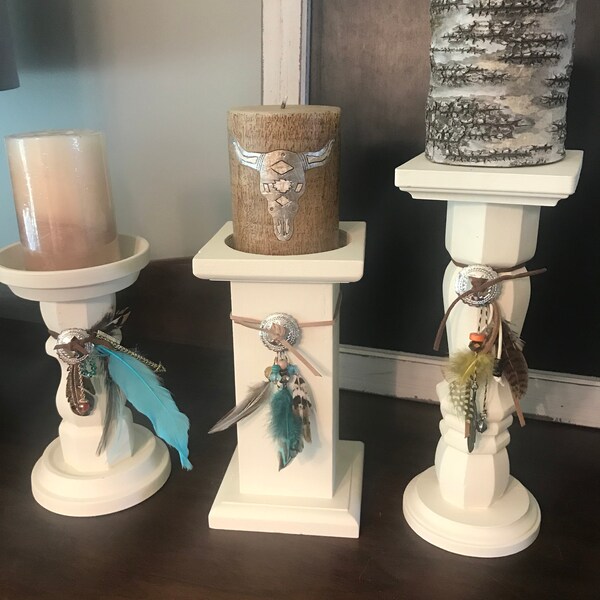 Farmhouse Candle Holder Etsy