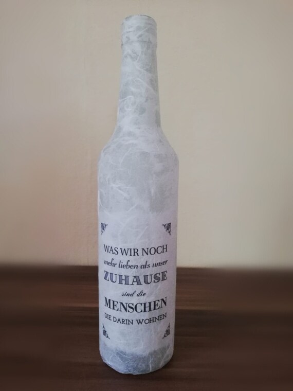 Leuchtflasche Flasche Mit Licht Spruch Etsy