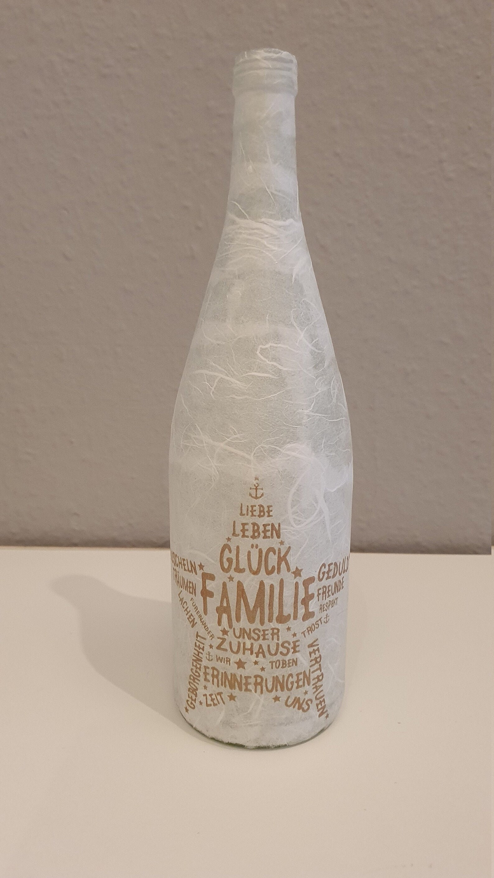 Leuchtflasche Flasche mit Licht Spruch Etsy