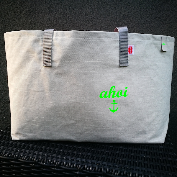 XXL Beachbag AHOI green