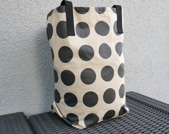 Single Beachbag dottie black