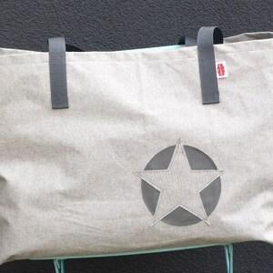 XXL Beachbag hellgrau STAR Bild 1