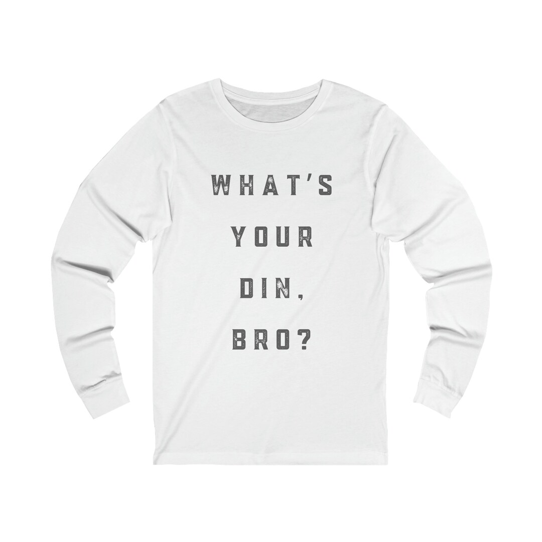What's Your Din Bro Tshirt Funny Ski Shirt Skiing Etsy