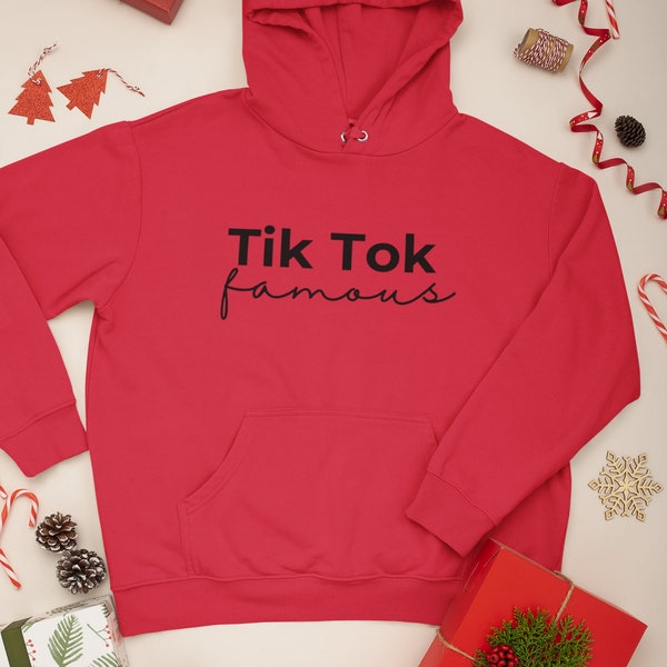 Gepersonaliseerde TikTok beroemde dansbewegingen unisex hoodie | Tik Tok shirt, Tik Tok sweatshirt, Tik Tok beroemd, Tik Tok koningin, Tik Tok minnaar