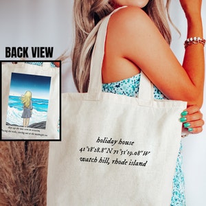 Holiday House Watch Hill Rhode Island Tote Bag | Folklore Bag, Eras Concert Bag, Taylor Fan Gift, Gift For Girlfriend, Gift For Kids