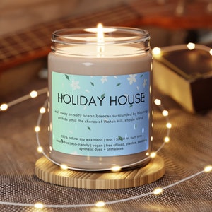 Holiday House Sea Salt & Orchid Candle, Swiftie Fan Gift, Taylor Fan, Gift for Swift Fan, Eras Tour Gift, Taylor Gift, Taylor Merch