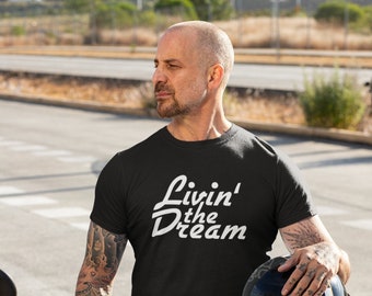 Livin the Dream, AA shirt, NA shirt, Alcoholics Anonymous, Narcotics Anonymous, 12 step, addiction recovery, tshirt
