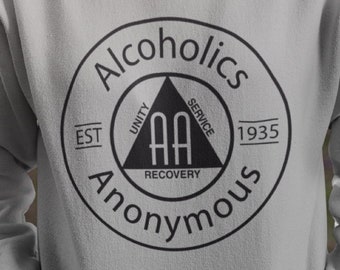 Alcoholics Anonymous Commemorative hoodie, AA hoodie, AA Gift, Addiction Recovery, 12 Step program, unisex hoodie or crew neck sweatshirt