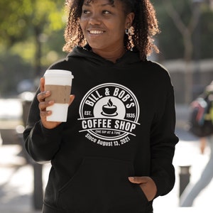 Bill and Bob&#39;s Coffee Shop, Personalized, Alcoholics Anonymous Hoodie, AA Gift, Sober hoodie, Sobriety, 12 Step program, sweatshirt, sweater