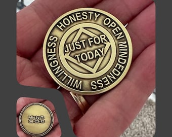 NA Merchandise, Recovery Medallions, NA Coin, Unique Recovery Gifts, Milestones, Sponsor, Narcotics Anonymous, Brass, Copper, Personalized