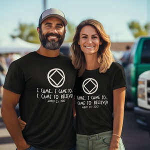 Personalized NA T-shirt: Narcotics Anonymous Clean Date Gift
