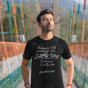 Personalized NA Third Step Prayer T-Shirt: Addiction Recovery Gift