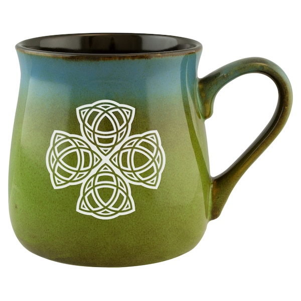 ST. PADDY'S DAY Celtic Cross Etched Ceramic Mug, Irish Gifts, St. Patrick's Day, Irish Everyday Gift, Celtic Coffee Mug, Celtic Gift