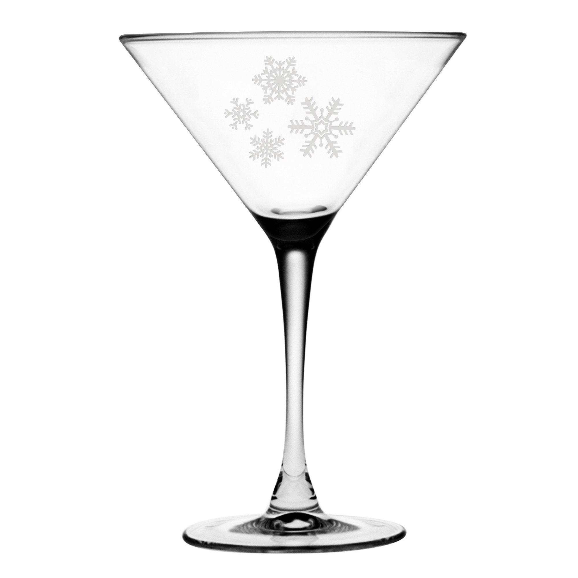 Snowflake Martini Glass Set – Woodstock Chimes