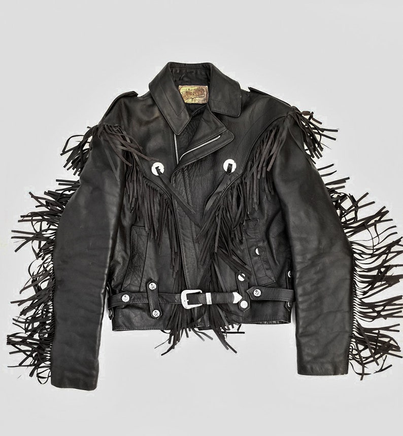 La Rocka Texmex Johnsons London Vintage Black Leather La Rocka Texmex Johnsons London Vintage