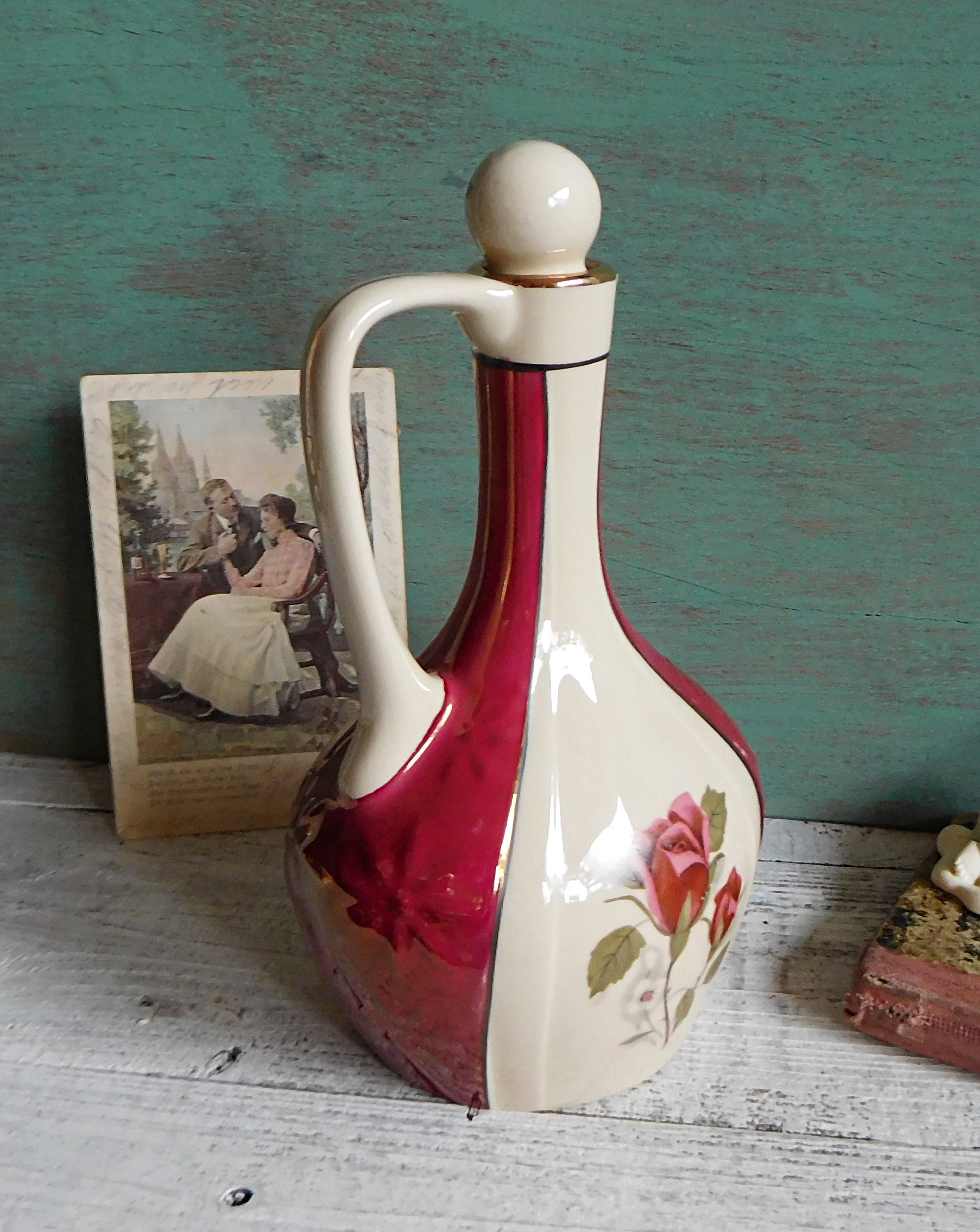 vintage carafe pottery carafe Etsy
