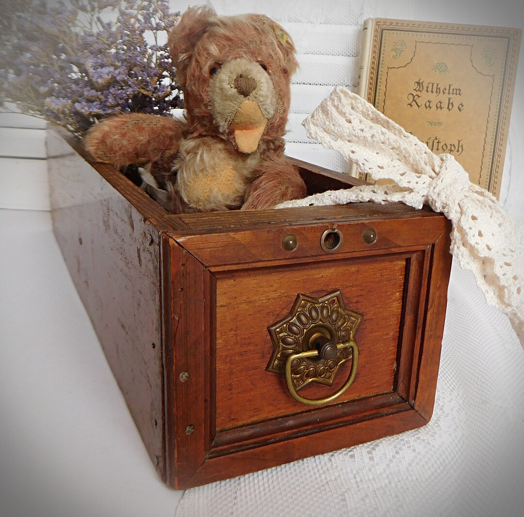 Old Drawer of an Antique Sewing Machine Wooden Box Wooden Etsy