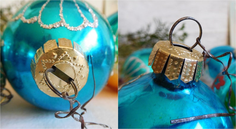 bauble Christmas tree Germany tree decorations rainbow brocante shabby chic Christmas tree decorations nostalgia 11 old Christmas tree baubles