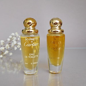 So Pretty de Cartier - 4ml - Eau de Parfum / Eau de Toilette - Splash - Fragancia Vintage - Fragancia de Mujer - Miniatura - Miniatura de Perfume
