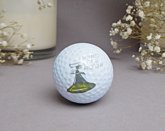 Golfball Romeo Gigli Profumi, Masters Ball 1, Parfüm Werbung, Werbe Golfball